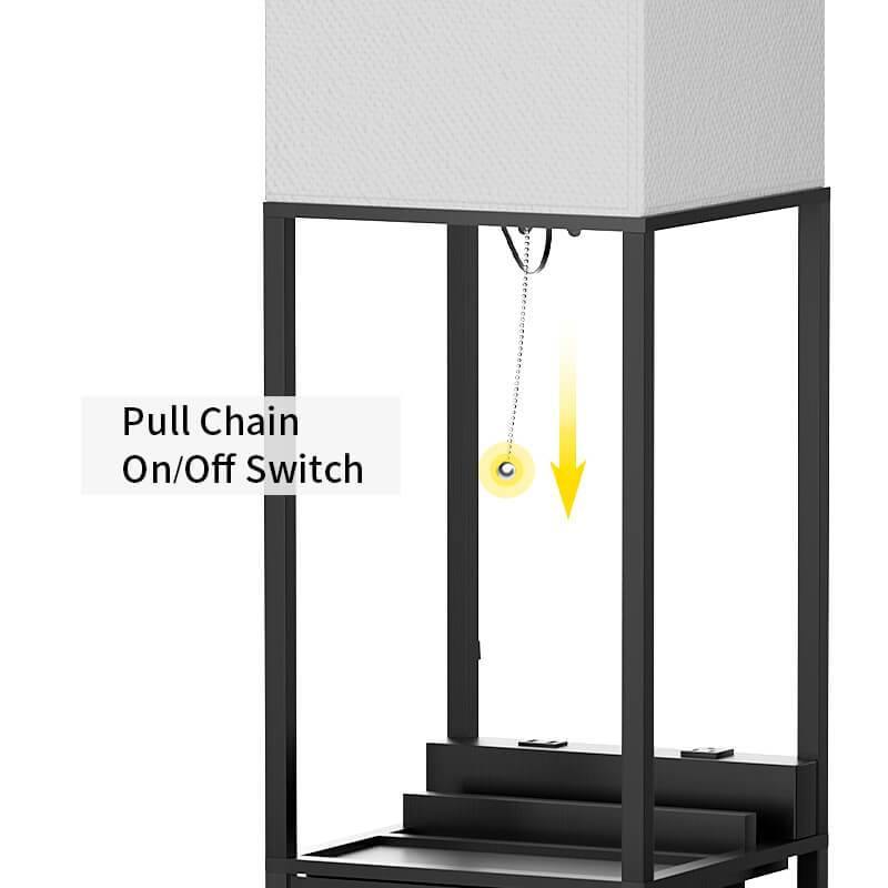 Sunmory shelf floor lamp black switch